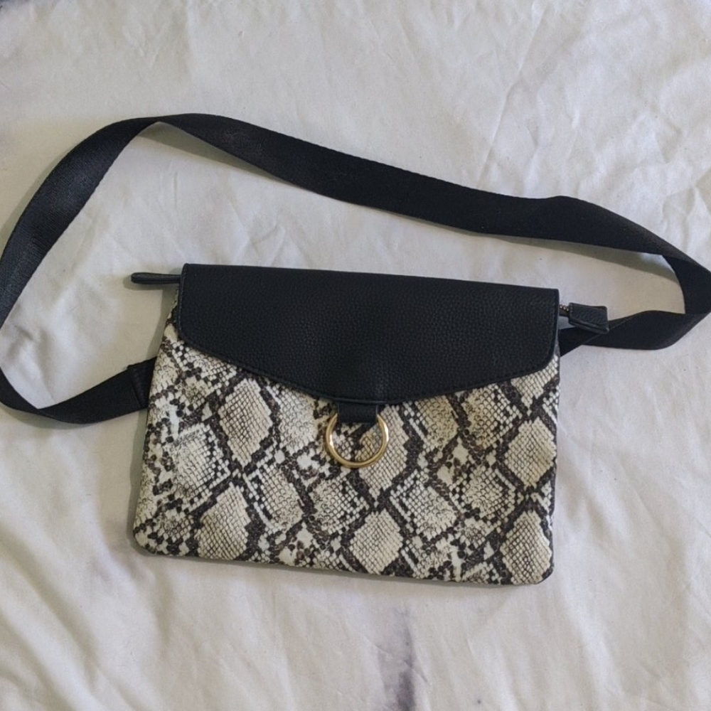 Snakeskin fanny pack